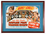 “CAPT. SPARKS’ AIRPLANE PILOT TRAINING COCKPIT” PREMIUM FRAMED STORE SIGN.