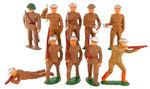 BARCLAY TOY SOLDIERS LOT OF 14.