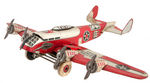 “MARX FLYING FORTRESS 2095 ARMY” TIN LITHO WIND-UP BOMBER.