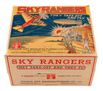 “SKY RANGERS” BOXED TIN LITHO WIND-UP VARIETY TOY BY UNIQUE ART.