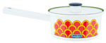 "PETER MAX" ENAMELED COOKWARE LOT.
