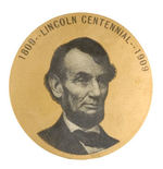 "1809-LINCOLN CENTENNIAL-1909" RARE DATED PORTRAIT.