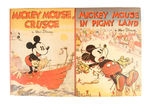 "MICKEY MOUSE" WHITMAN BOOK PAIR.