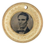 OUTSTANDING CONDITION 1860 LINCOLN AND HAMLIN FERROTYPE.