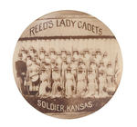 EXCEPTIONAL REAL PHOTO "REED'S LADY CADETS SOLDIER, KANSAS."