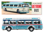 "GREYHOUND BUS" BOXED TOY PAIR.