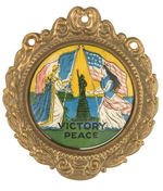 CHOICE COLOR WWI "VICTORY PEACE" WITH STATUE OF LIBERTY.