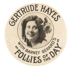 GERTRUDE HAYES "FOLLIES OF THE DAY" MIRROR.
