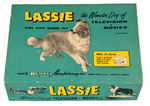"LASSIE THE WONDER DOG OF TELEVISION AND MOVIES" RUBBER TOY EMPTY BOX.