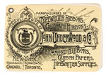 TYPEWRITER EARLY ADVERTISING 1890 MEMO BOOKLET PLUS EARLY ERASER SHIELD.