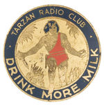 "TARZAN RADIO CLUB" 1934 SCARCE METAL BADGE.