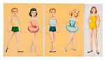 "JANET LENNON/4 BALLET DANCING DOLLS" WHITMAN PAPER DOLL SETS.