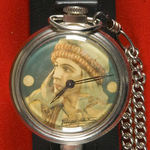 "RUDOLPH VALENTINO" BOXED COMBINATION WATCH/POCKET WATCH.