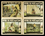 "BEFORE THE WHITE MAN CAME" INDIAN FILM LOBBY CARD SET.