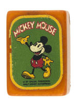 MICKEY MOUSE CATALIN PLASTIC RARE AND EARLY RECTANGULAR PENCIL SHARPENER.