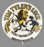 "TIM TYLER'S LUCK IVORY PATROL CLUB" SERIAL BUTTON FROM HAKE COLLECTION & CPB.