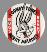 DELL COMICS 1947 PREMIUM BUTTON "BUGS BUNNY LOONEY TUNES MERRIE MELODIES."