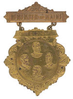 "REMEMBER THE MAINE - WE DID" 1898 HERO'S BADGE.