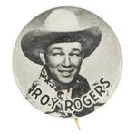 "ROY ROGERS" 1940s PORTRAIT BUTTON.