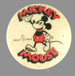 "MICKEY MOUSE" SCARCE 7/8" SIZE OF EARLY 1930s CLASSIC POSE.