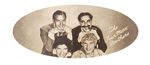 "THE FOUR MARX BROTHERS" STRIKING OVAL ENGLISH CIGARETTE CARD.