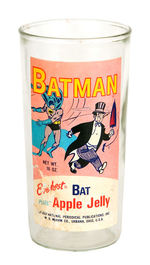 "BATMAN BAT APPLE JELLY" JAR.