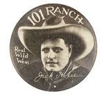 RARE "JACK HOXIE 101 RANCH" BUTTON CIRCA 1930.