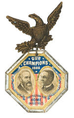 OUTSTANDING "OUR CHAMPIONS" RARE HARRISON 1888 JUGATE.