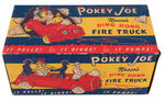 "POKEY JOE - NOSCO'S DING DONG FIRE TRUCK" BOXED PULL TOY.
