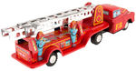 "FRICTION FIRE ENGINE TRAILER BOXED.