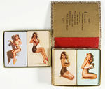 EARL MacPHERSON PIN-UP PLAYING CARDS DOUBLE-DECK PAIR.