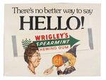 "WRIGLEY'S" ORIGINAL ART WITH HALLOWEEN THEME AND PRINTED ADS.
