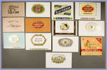 CIGAR BOX LABELS MINT GROUP OF 70.