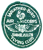 "JIMMIE ALLEN FLYING CLUB" RARE FELT PATCH PREMIUM.