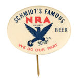 "NRA SCHMIDT'S FAMOUS BEER" FROM HAKE COLLECTION & CPB.