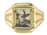 LONE RANGER NAVY SECRET COMPARTMENT RING WITH NM LUSTER.