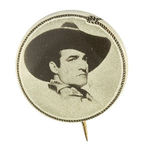 TOM MIX SCARCE BUTTON GIVEN AWAY WITH 1935 TENT PURCHASE.