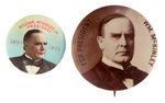 McKINLEY FROM “KING BEE CIGARETTES” EARLY SET OF PRESIDENTS PLUS 1900 CAMPAIGN BUTTON.