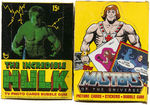 HULK/HE-MAN/DARK CRYSTAL FULL GUM CARD BOXES.