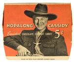 “HOPALONG CASSIDY CHOCOLATE COCONUT CANDY” DISPLAY BOX.