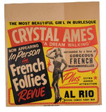 CRYSTAL AMES BURLESQUE SIGN.