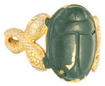 FRANK HAWKS AND MELVIN PURVIS SACRED SCARAB RING.
