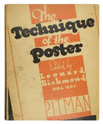 "TECHNIQUE OF THE POSTER" 1933 HARDCOVER WITH 77 TIPPED-IN COLOR PLATES AND 115 B/W PHOTOS.