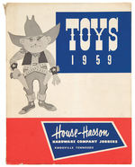 "HOUSE-HASSON 1959 TOYS" RETAILERS CATALOGUE.