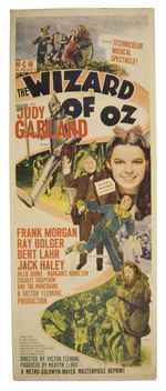 "THE WIZARD OF OZ" RE-RELEASE INSERT POSTER.