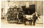 1905 “RESCUE FIRE CO./DALLASTOWN PA” REAL PHOTO POSTCARD.