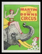 HANNEFORD/CLYDE BEATTY & COLE/MARTIN & DOWNS CIRCUS POSTERS.