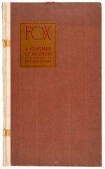 “FOX A STANDARD OF BUSINESS IN THE REALM OF ENTERTAINMENT” EXHIBITOR BOOK.