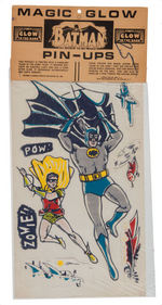 "BATMAN MAGIC GLOW PIN-UPS."