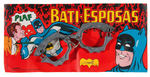 BATMAN "BATI-ESPOSAS" URUGUAYAN TOY HANDCUFFS ON CARD.